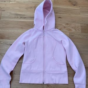 Lululemon baby pink zip up hoodie